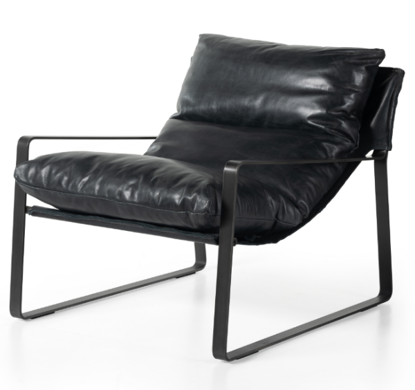 Emmitt Leather Sling Chair