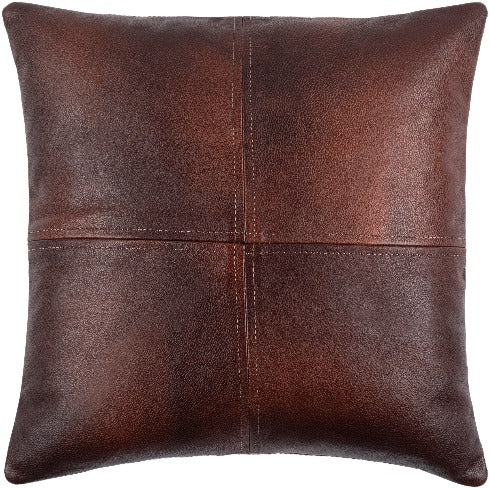 Cross Stitched Leather Pillows
