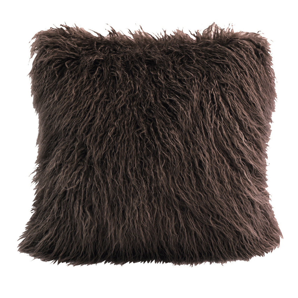 Faux Mongolian Lamb Fur Pillows
