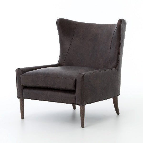 Marley Leather Wing Chair