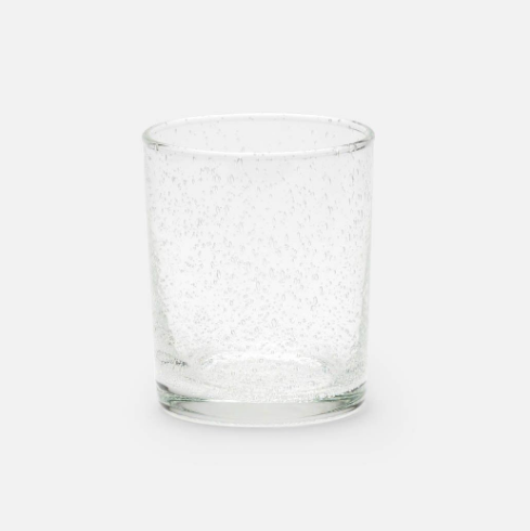 Bubble Glass Clear Tumbler - Cottonwood Kitchen + Home