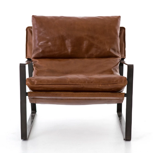 Emmitt Leather Sling Chair