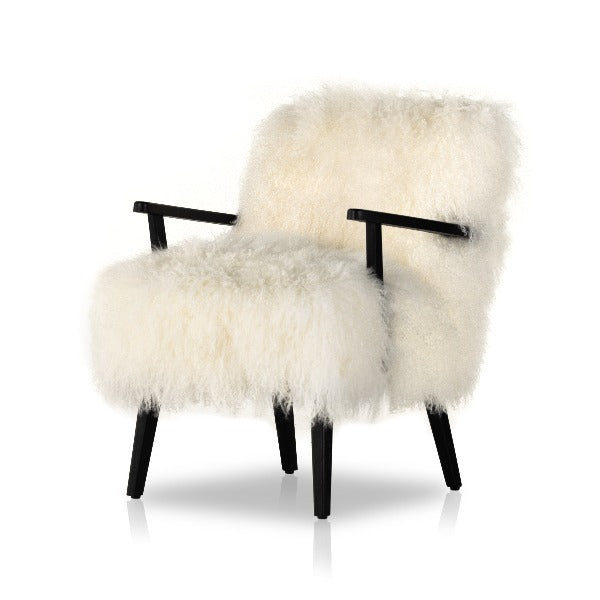 Ashbrook Mongolian Fur Chair